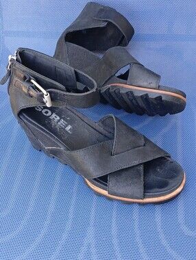 Sorel Leather Wedge Sandles